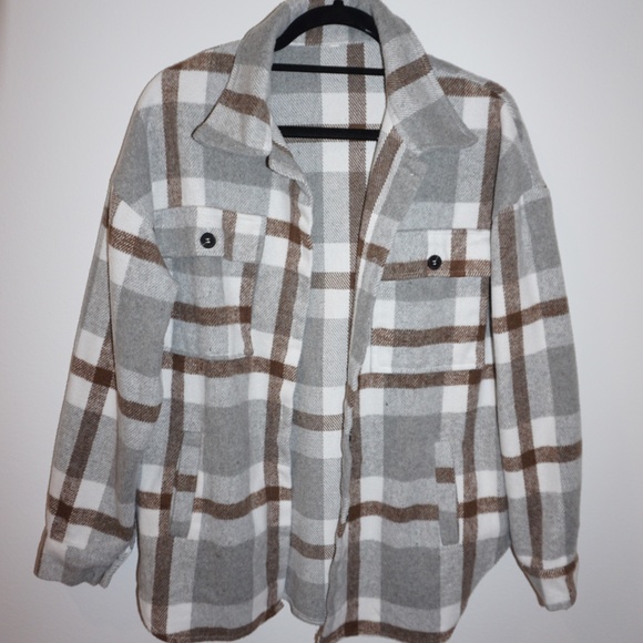 Grey Flannel Shacket - Picture 1 of 4
